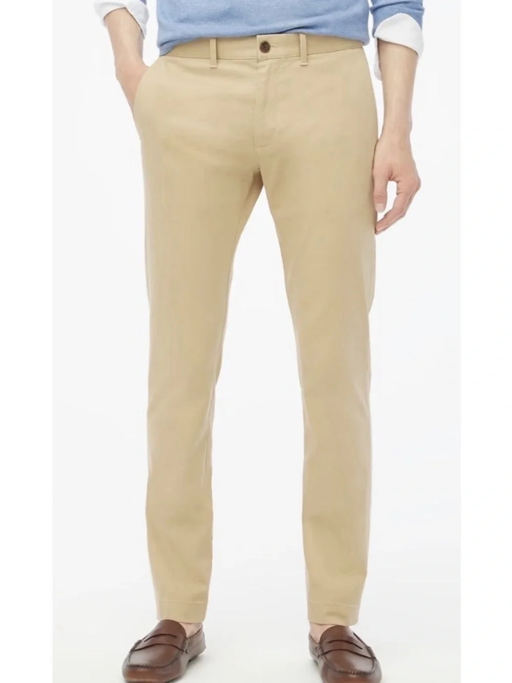J crew light khaki Slim-fit flex chino pant